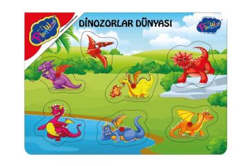 BD-278/279 AHŞAP TUTMALI DİNOZORLAR DÜNYASI BD-278