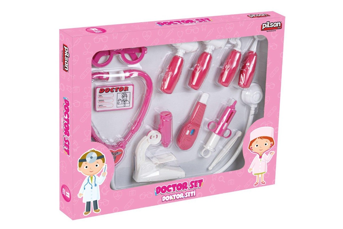 BD-03-232 DOKTOR SETİ (11 PARÇA) (PEMBE)