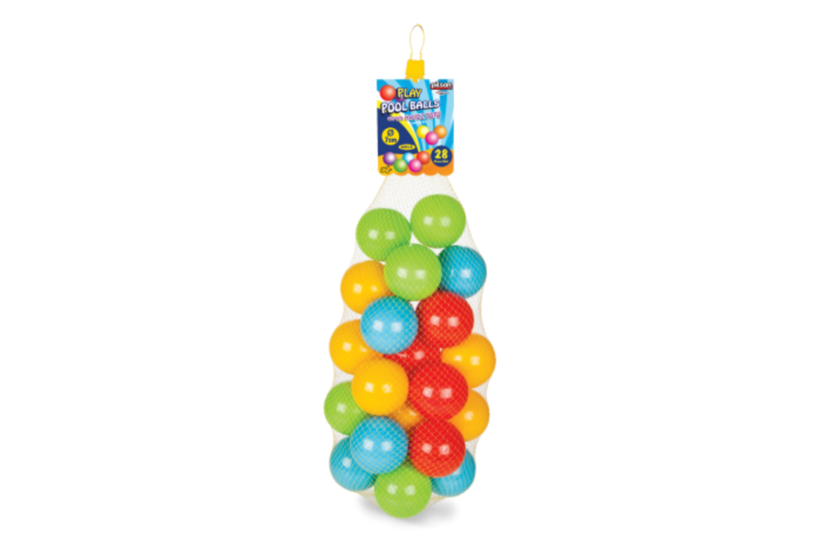 PLS 06-423 OYUN HAVUZ TOPLARI FİLEDE 7 CM 28'Lİ