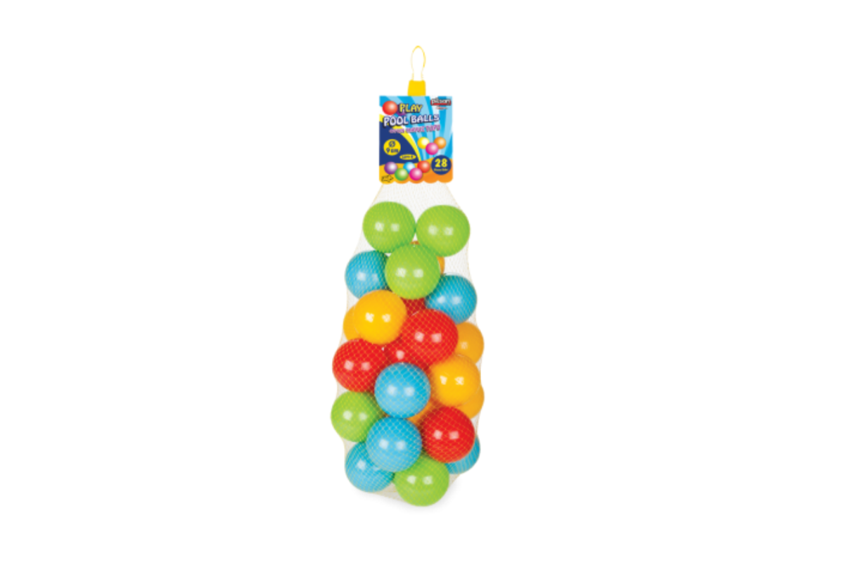 PLS 06-427 OYUN HAVUZ TOPLARI FİLEDE 9 CM 28'Lİ