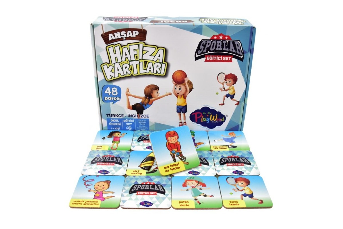 BD-09 EĞİTİCİ AHŞAP HAFIZA KARTLARI SPORLAR