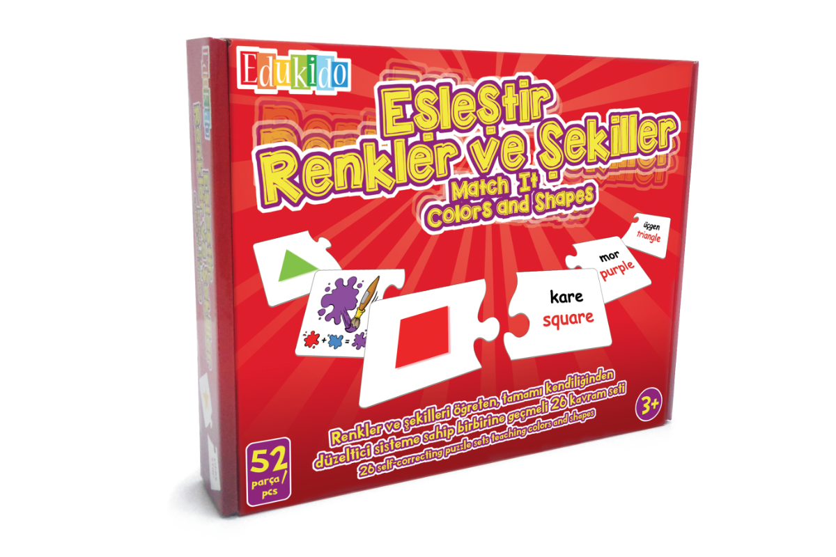 EDU-1001 E?LE?T?R,RENKLER VE ?EK?LLER MUKAVVA PUZZLE