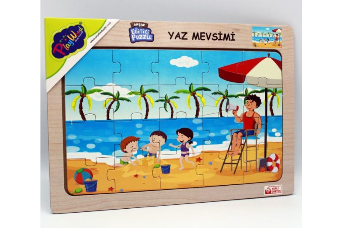 BD-117/118/119/120 AHŞAP EĞİTİCİ PUZZLE / YAZ MEVSİMİ BD-120