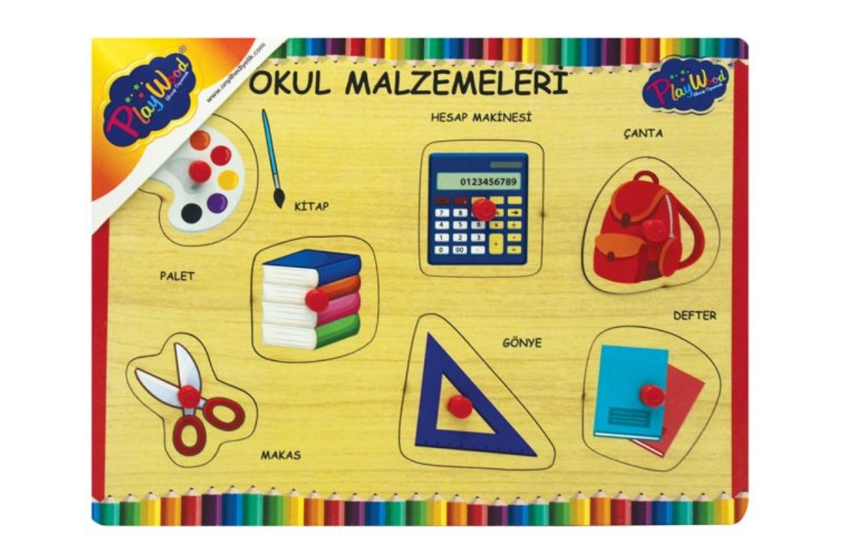 BD-196/197 AHŞAP TUTMALI OKUL MALZEMELERİ BD-197