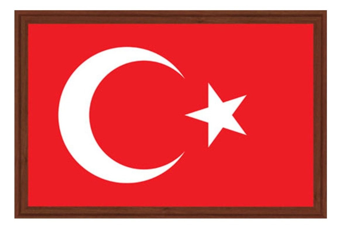 BD-21663 TÜRK BAYRAĞI MDF 20*30CM