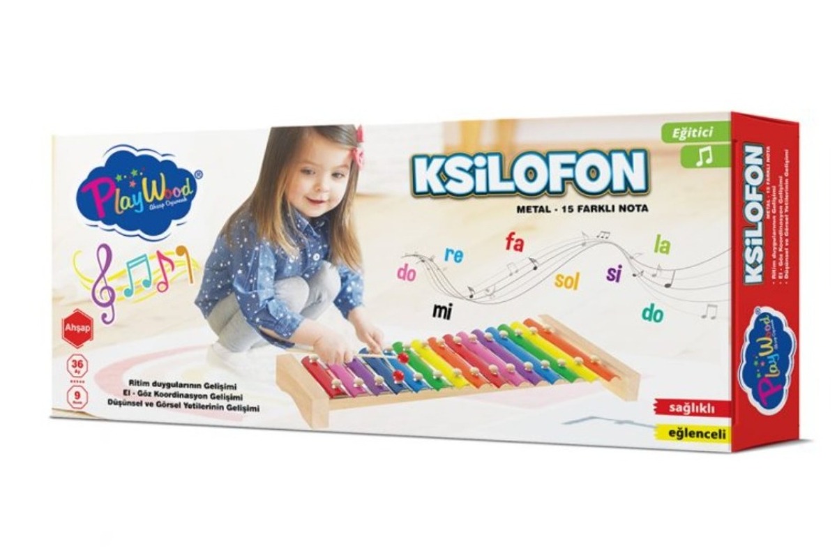 BD-376 KUTUDA METAL 15 NOTALI KSİLOFON