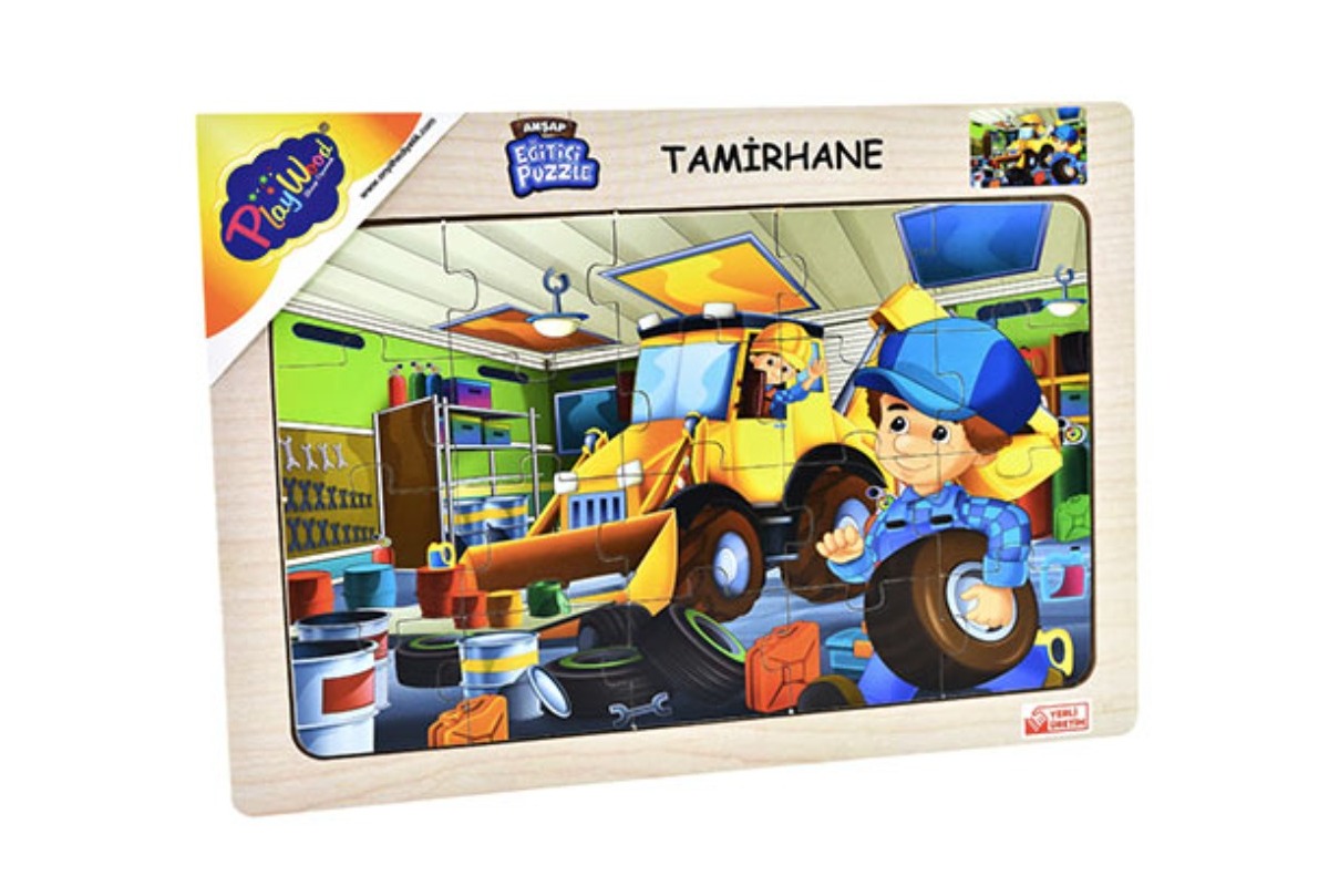 BD-48/49/50/51 AHŞAP EĞİTİCİ PUZZLE TAMİRHANE  BD-48