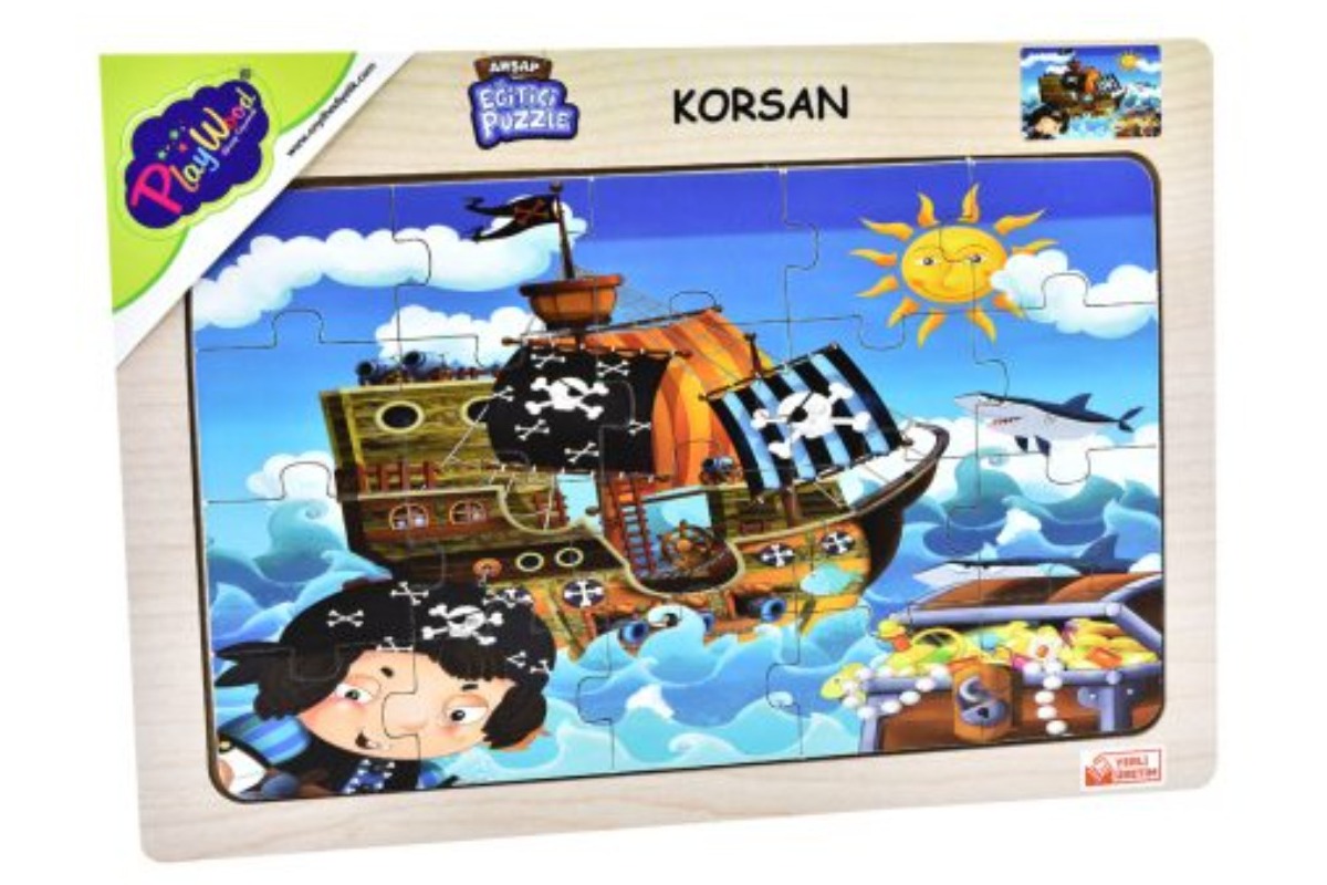 BD-53/54/55/56  AHŞAP EĞİTİCİ PUZZLE KORSAN BD-53