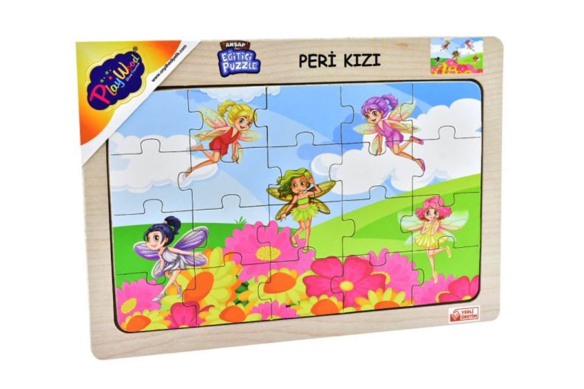 BD-61/62/63/64 AHŞAP EĞİTİCİ PUZZLE PERİ KIZI BD-61