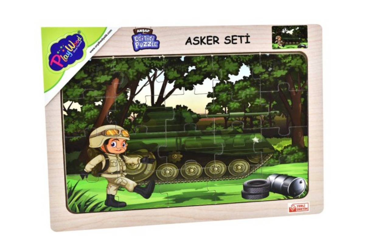 BD-65/66/67/68 AHŞAP EĞİTİCİ PUZZLE ASKER SETİ BD-65