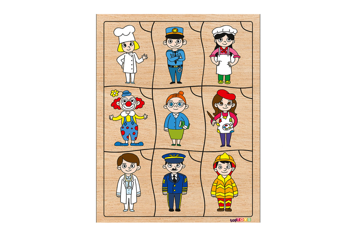 CS-7039 B?L BAKALIM K?ME A?T MESLEKLER?AH?AP E?LE?T?ME PUZZLE 19X25CM