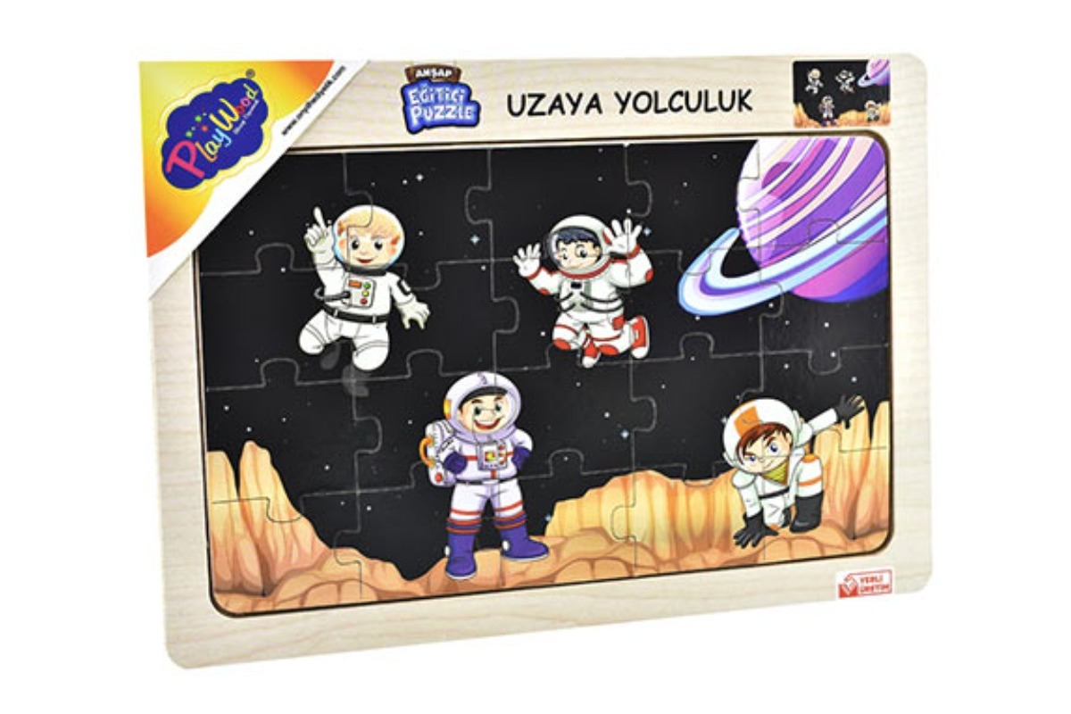 BD-77/78/79/80 AHŞAP EĞİTİCİ PUZZLE UZAYA YOLCULUK BD-77